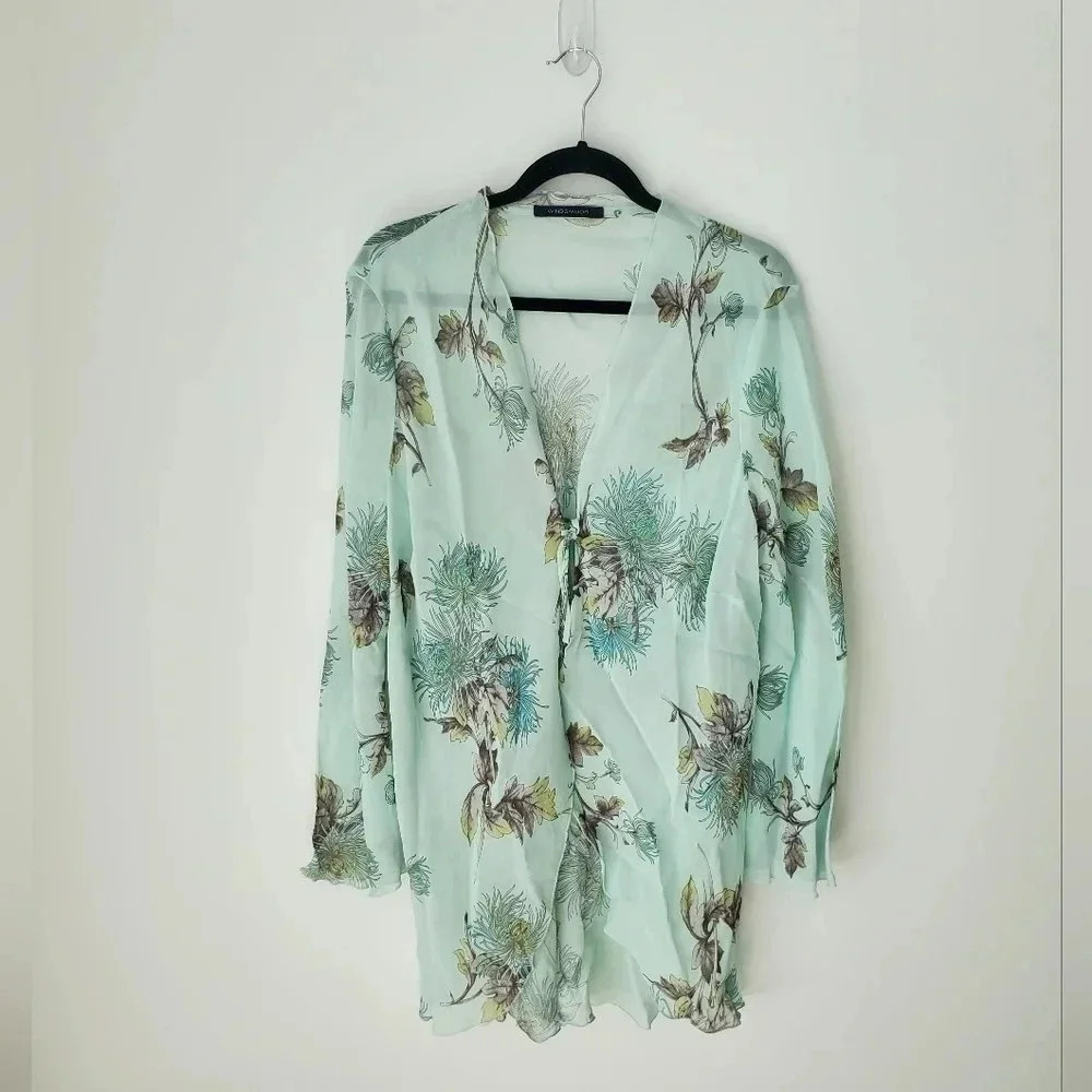 Windsmoor mint color  floral coverupd
